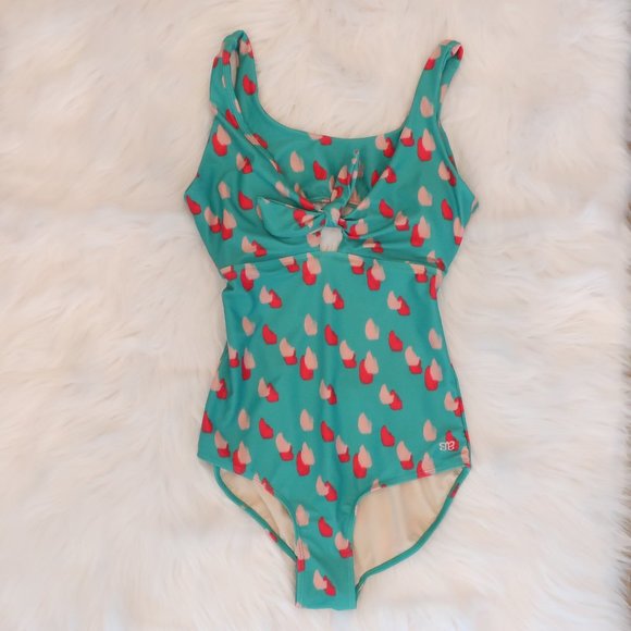 SOLD Bungalow Top Knot One Piece Swimsuit - Picture 2 of 7